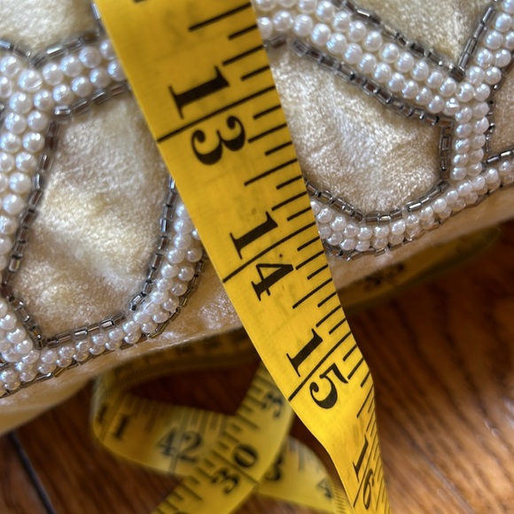 Artistic Accents 14”x24” accent pillow with silver beads and white pearl beads. - Picture 9 of 12